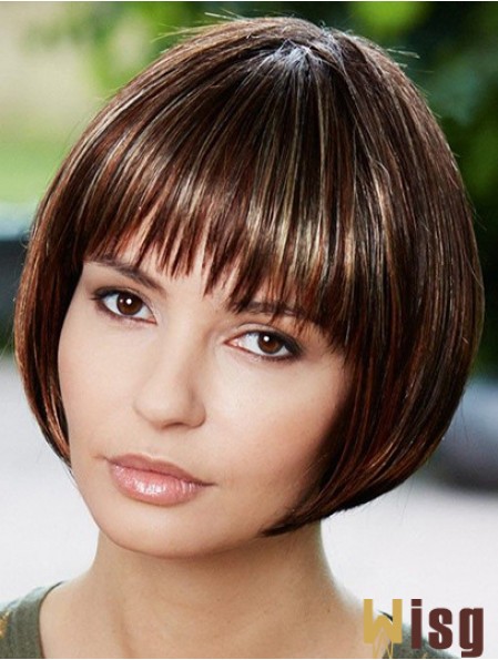 Best Synthetic Wigs For Women With Straight Hair Style Brown Color