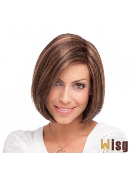 Lace Front Chin Length Straight Brown Incredible Bob Wigs