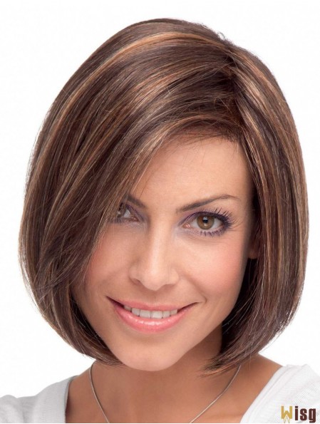 Lace Front Chin Length Straight Brown Gorgeous Bob Wigs