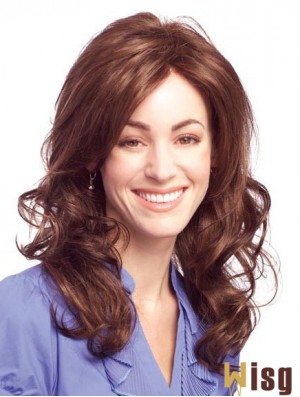 Top Auburn Long Without Bangs Wavy Glueless Lace Front Wigs