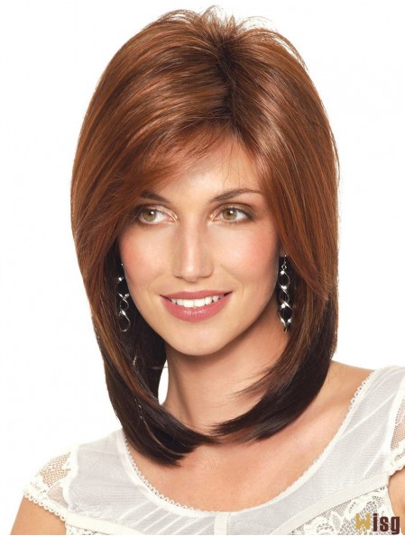 Shoulder Length Bobs Straight Auburn Discount Synthetic Wigs