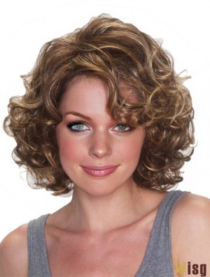 Cheap Wigs UK Synthetic Curly Style Chin Length Layered Cut