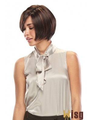 Lace Front Short Straight Brown Online Bob Wigs