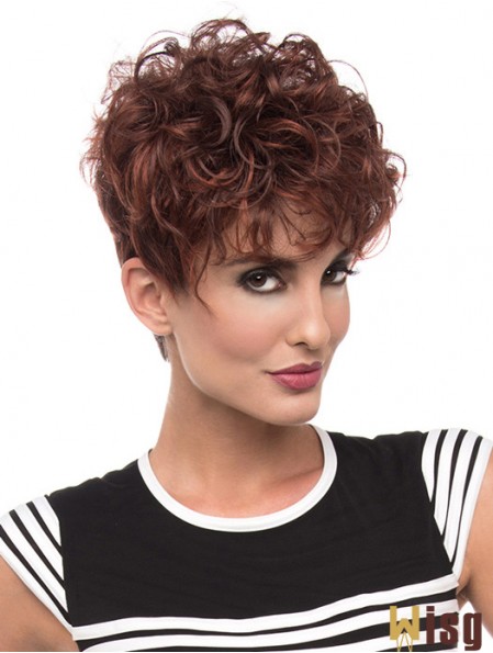 Curly Red Beautiful Short Classic Wigs