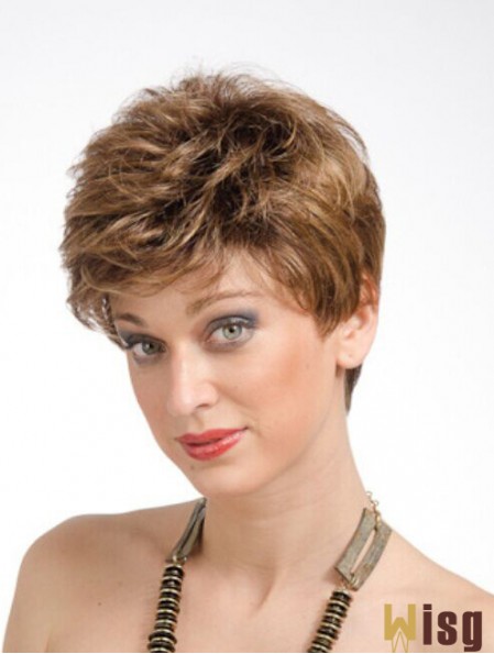 Online 6 inch Straight Auburn Boycuts Short Wigs