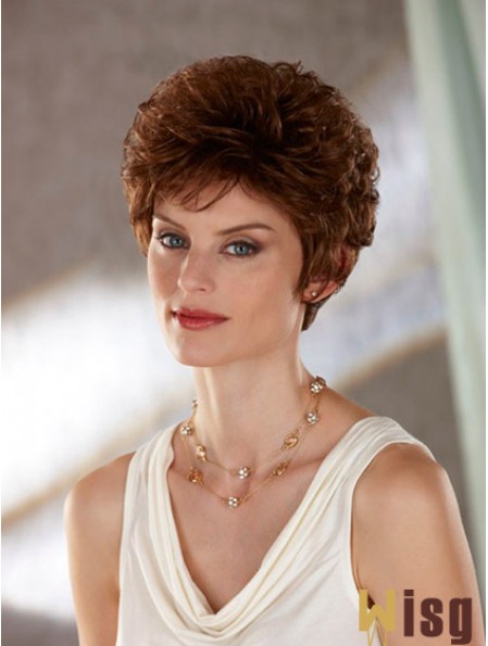 Wavy Auburn Affordable Short Classic Wigs