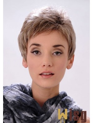 Cropped Boycuts Straight Blonde Gorgeous Synthetic Wigs