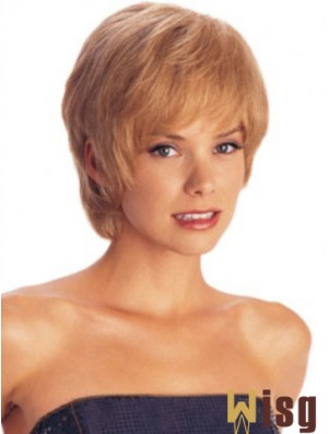 Short Layered Straight Auburn Amazing Synthetic Wigs