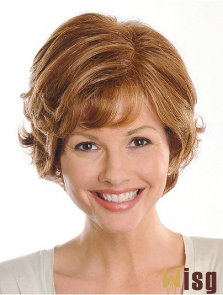 Brown Chin Length Wavy Layered 9 inch Exquisite Medium Wigs