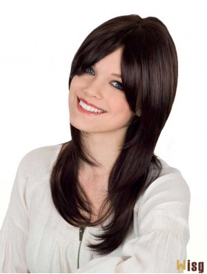 Long Layered Straight Brown Fashion Synthetic Wigs