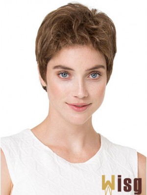 Cheapest 6 inch Wavy Blonde Boycuts Short Wigs