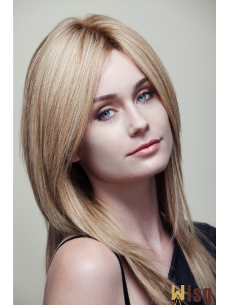 Straight Amazing 16 inch Blonde Layered Long Wigs