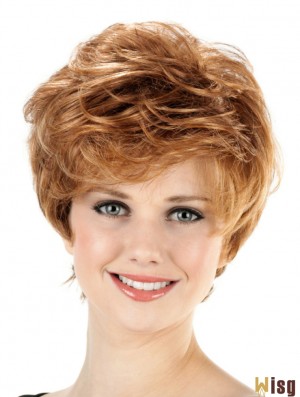 Short Classical Wavy 8 inch Capless Wigs