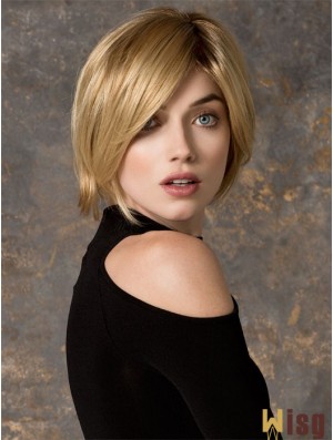 Bobs Chin Length Blonde Straight Cheapest Petite Wigs