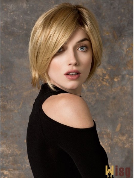 Bobs Chin Length Blonde Straight Cheapest Petite Wigs