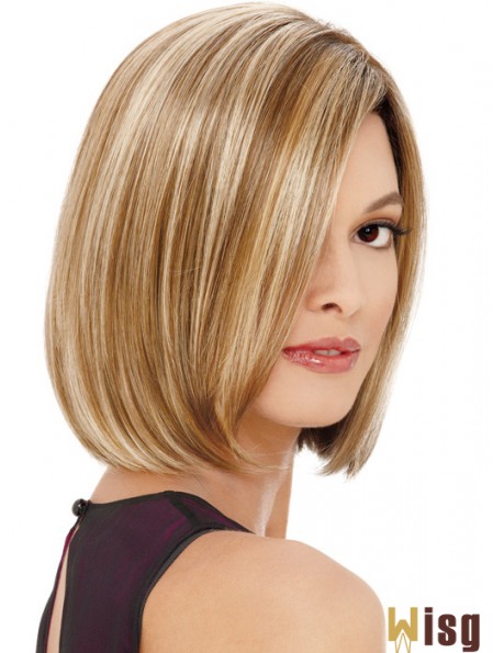 Lace Front Chin Length Straight Blonde Affordable Bob Wigs