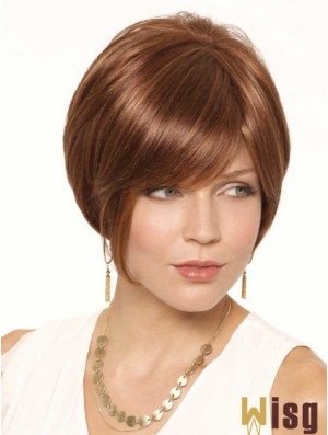 Short Auburn Cheapest 6 inch Straight Bob Wigs