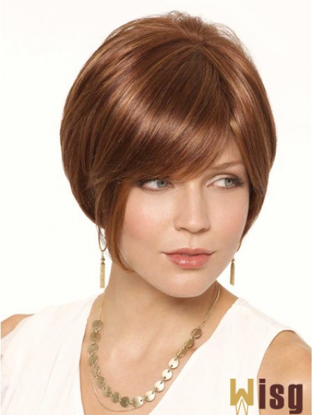 Short Auburn Cheapest 6 inch Straight Bob Wigs