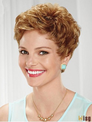 Cropped Wavy Boycuts Sassy Blonde Lace Front Wigs