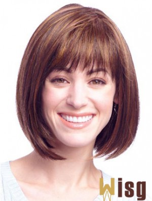 Lace Front Chin Length Straight Auburn Amazing Bob Wigs