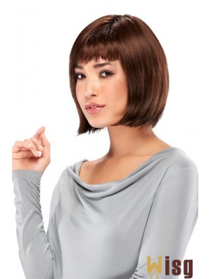 Lace Front Chin Length Straight Auburn New Bob Wigs