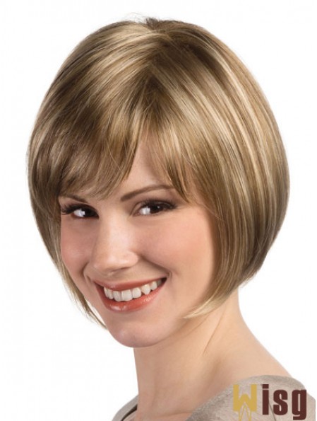 Bob Hairstyle Wig With Monofilament Capless Straight Style