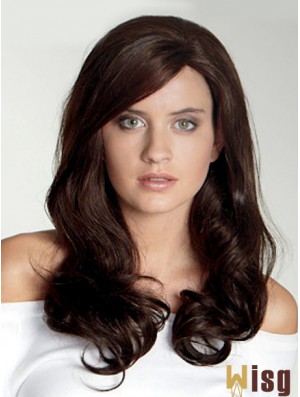 Wavy With Bangs Long Auburn Beautiful Lace Front Wigs