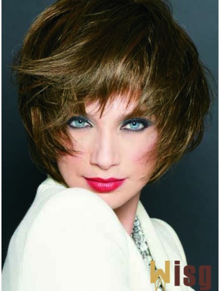 Short Straight Monofilament Blonde Cheapest Bob Wigs