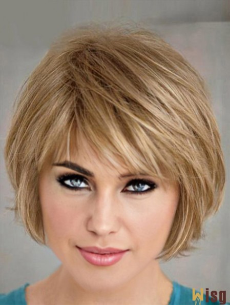 Short Layered Bob Hairstyles Blonde Color Bobs Cut Straight Style