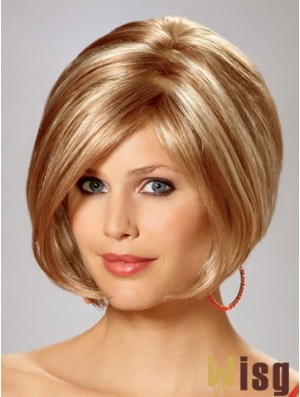 Capless Chin Length Straight Blonde Gorgeous Bob Wigs