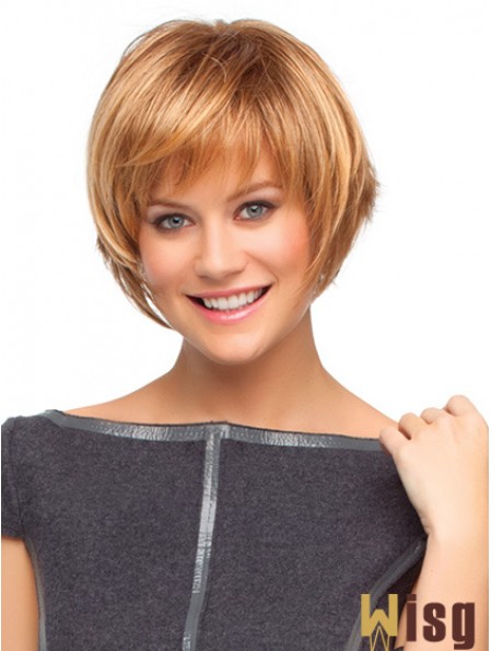 Capless Short Straight Auburn Cheapest Bob Wigs