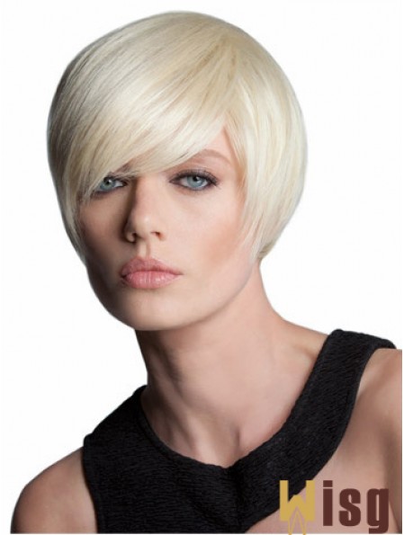 Capless Short Straight Blonde Style Bob Wigs