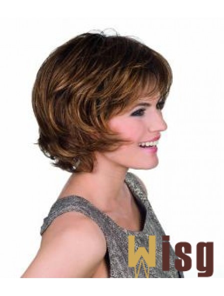 Wavy Chin Length Brown 11.5 inch Capless Amazing Bob Wigs