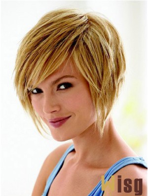 Short Hair Styles Bob With Capless Synthetic Straight Style Bobs