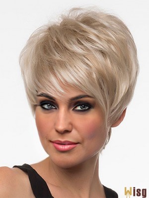 Wigs Online UK Blonde Color With Capless Cropped Length