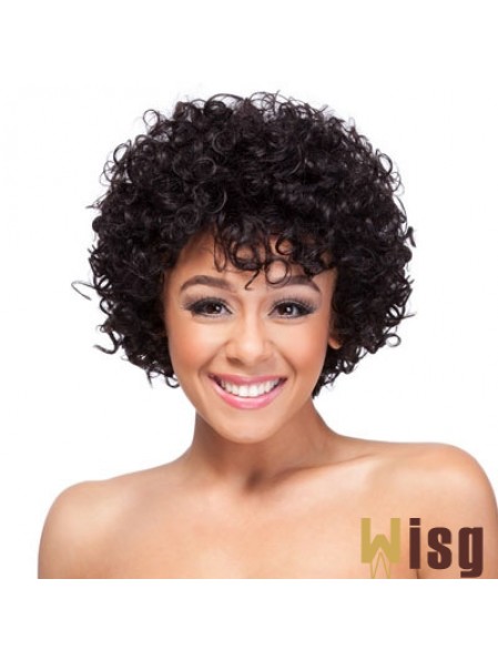 19 inch Classic Capless Synthetic Curly Wigs For African American Women