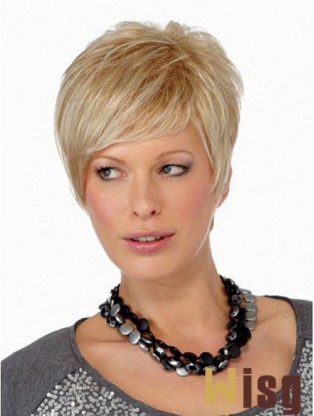 Boycuts Straight Blonde Capless Online Short Wigs