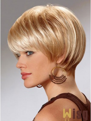 Short Bob Wigs For Women With Capless Straight Style Short Length