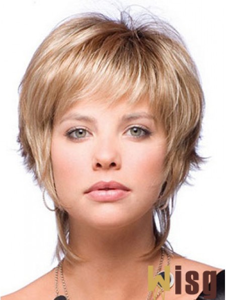 Boycuts Straight Blonde Capless Beautiful Short Wigs