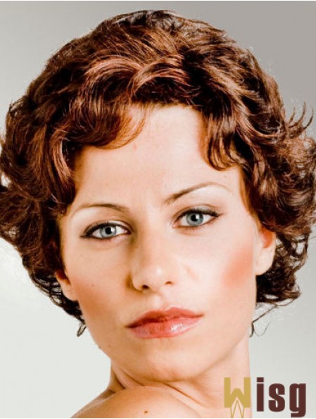 Curly Auburn Cheap Short Classic Wigs