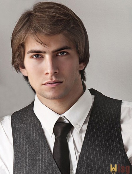 Short Blonde Straight Capless With Bangs Buy Wig Online For Men