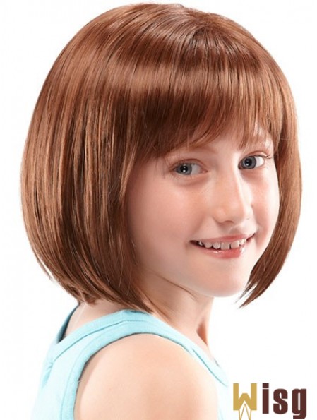 Kids Wigs UK Lace Front Chin Length With Synthetic