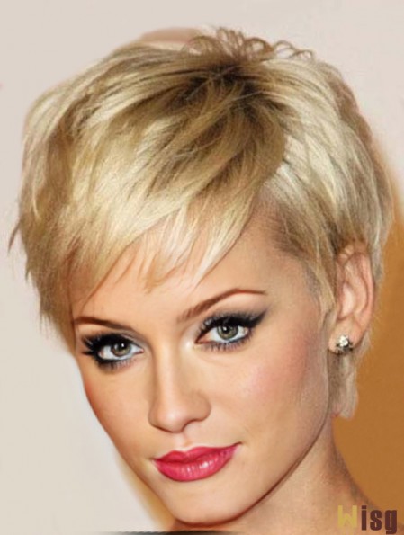 Short Pixie Haircuts Wigs Cropped Length Straight Style Boycuts