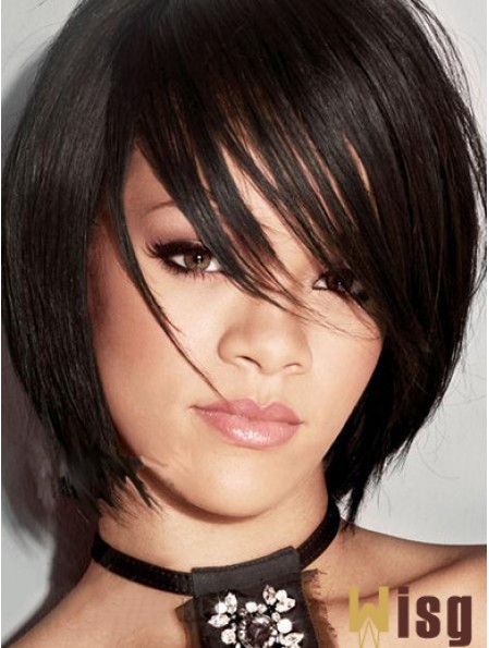  Wig Chin Length Bobs Cut Synthetic Straight Style