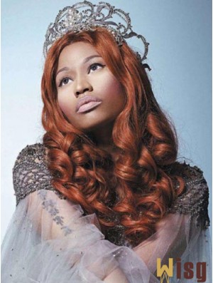 20 inch Auburn Curly Without Bangs Long Gorgeous Nicki Minaj Wigs