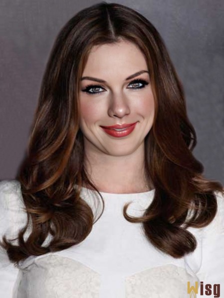 Auburn Long Wavy Without Bangs Capless 22 inch  Wigs