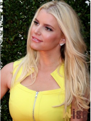 Wavy Lace Front Layered Long Blonde Designed Jessica Simpson Wigs