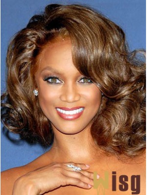 Brown Wavy Without Bangs Lace Front 12 inch Fabulous Tyra Banks Wigs