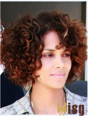 Full Lace Curly Without Bangs Short Perfect 10 inch  Wigs