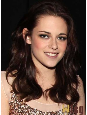 Popular Auburn Long Wavy 20 inch Without Bangs Kristen Stewart Wigs